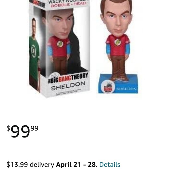The Big Bang Theory Dr. Sheldon Cooper Wacky Wobbler Bobblehead - Picture 5 of 5
